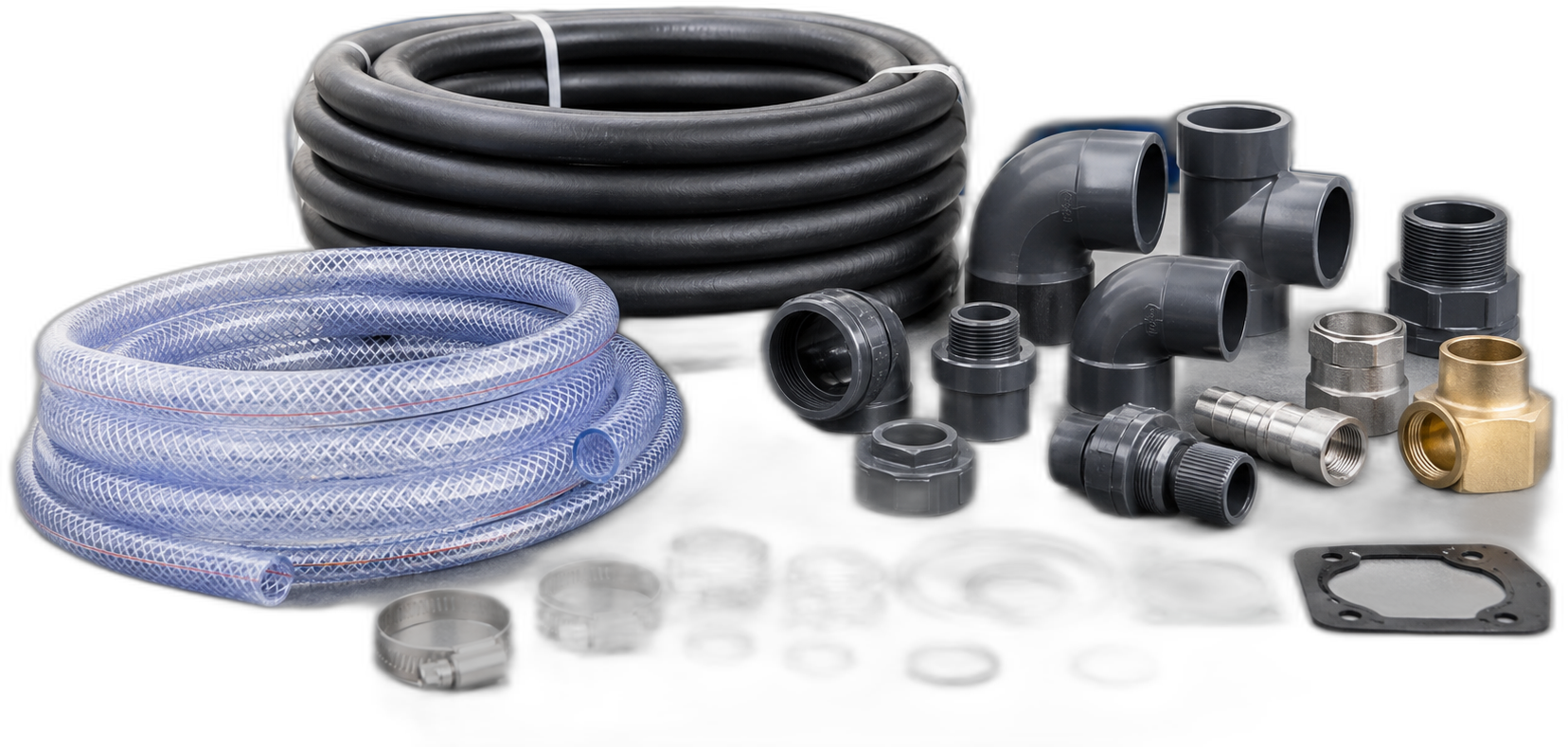 Plumbing components and fittings.