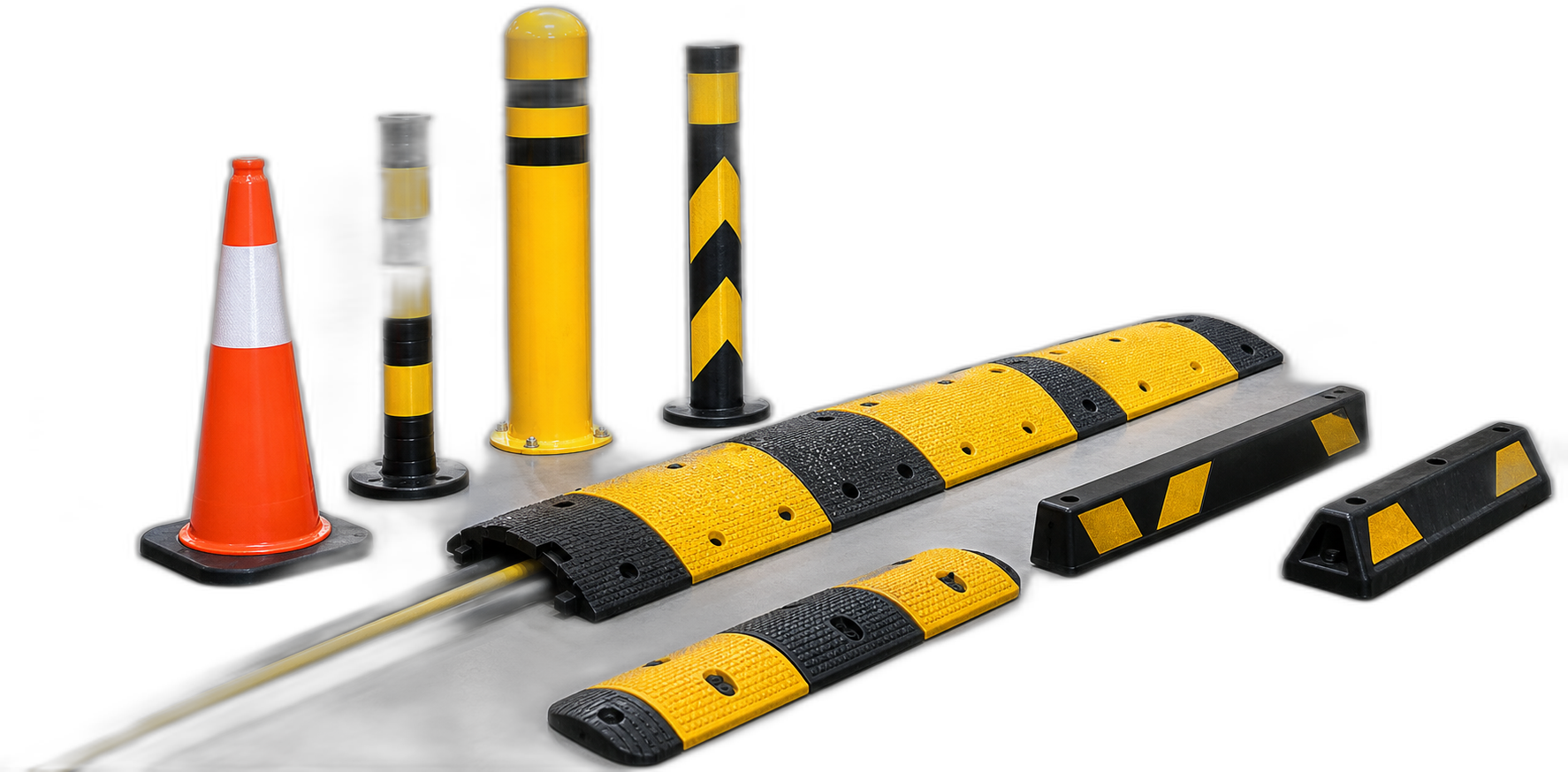 Safety equipment and traffic cones.